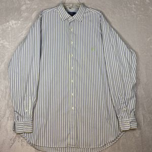 Vintage Ralph Lauren Men’s Classic Fit 2XLT‎ Long Sleeve Button Down Striped